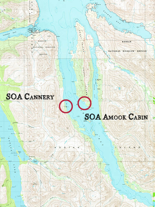 Kodiak Island Map Detail